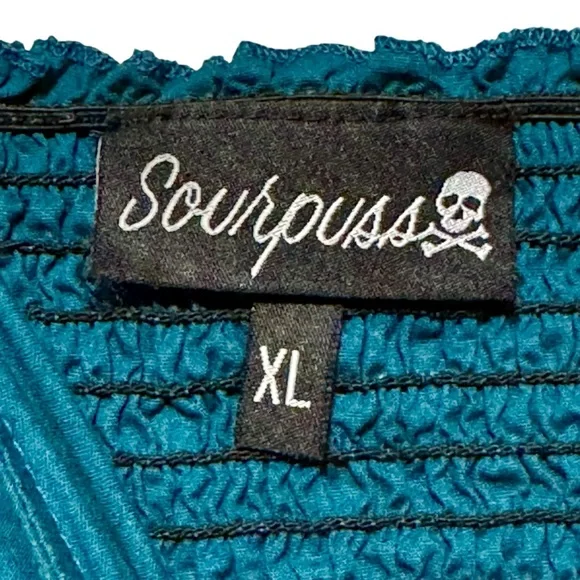 Sourpuss Retro Sailboat Nautical Rockabilly Pinup Sweetheart Neckline Dress XL - Picture 9 of 10